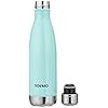 Amazon Brand - Solimo Stainless Steel Water Bottles Set of 6, 1L Each | Rust-Resistant, Shatter-Proof, Spill-Proof | Food Grade Steel | for Office, Ho