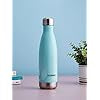 Amazon Brand - Solimo Stainless Steel Water Bottles Set of 6, 1L Each | Rust-Resistant, Shatter-Proof, Spill-Proof | Food Grade Steel | for Office, Ho